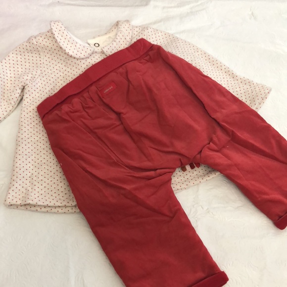 CATIMINI New Tagged baby Girl pant set 9 Month size AND 12 MO. SIZE - Picture 4 of 7